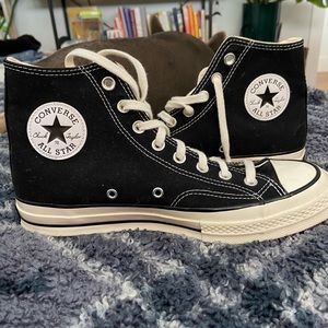 Black high top Converse Chuck 70’s! Shoot me a reasonable offer